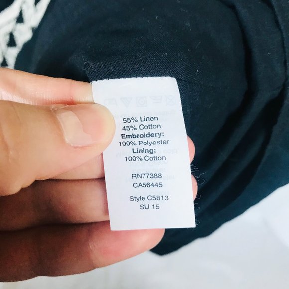 Madewell Onyx Embroidered Stitchtake Boho Dress - Picture 12 of 14